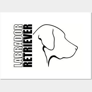 Proud Labrador Retriever profile dog lab mom Posters and Art